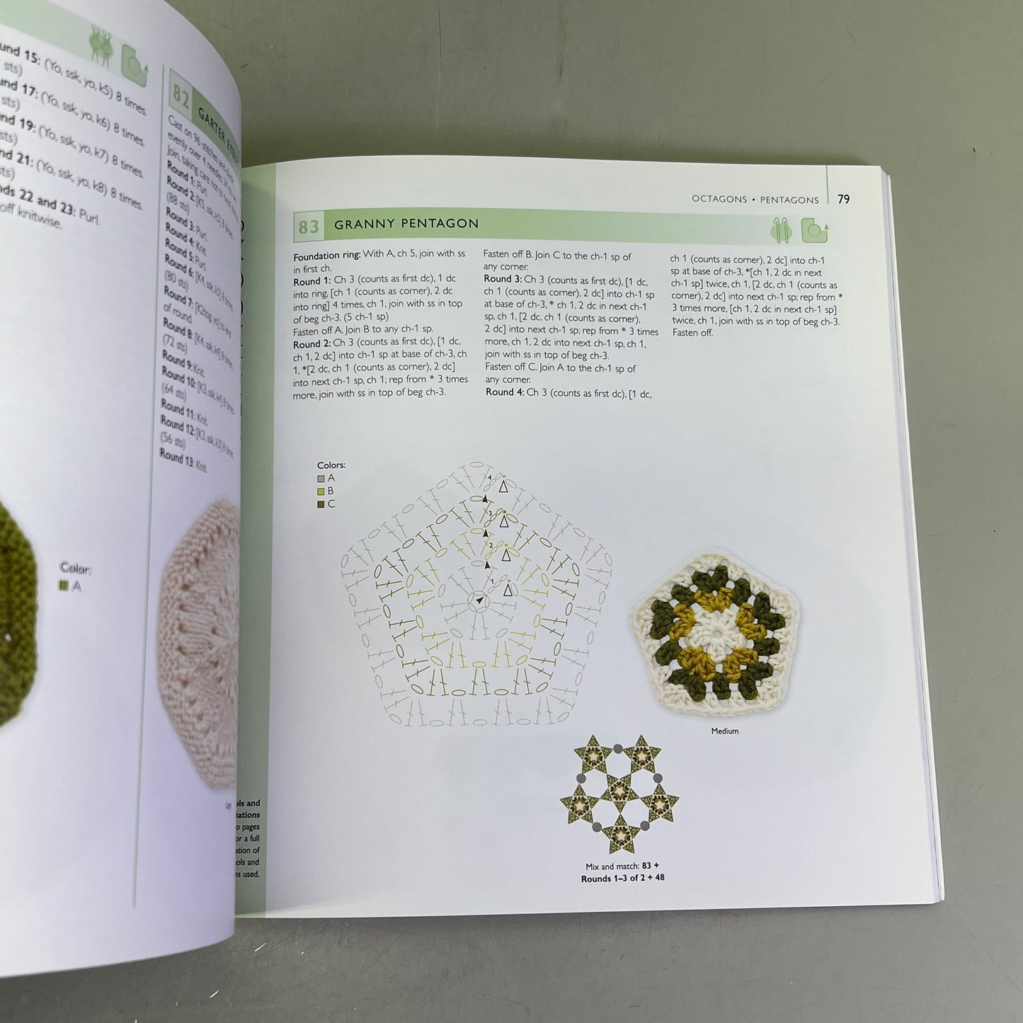 150 KNIT & CROCHET MOTIFS Step-by-Step By Heather Lodinsky Paperback Book