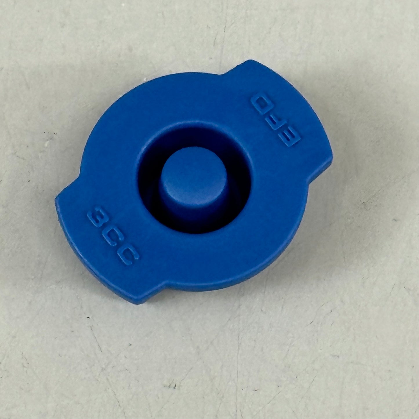 NORDSON End Caps, For Optimum Syringe Barrels 3cc 50 per box Blue