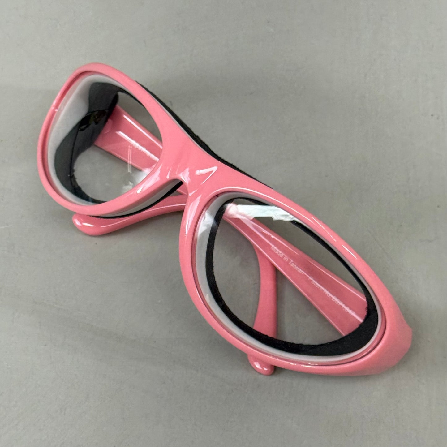 RSVP Tear & Fog Free Foam Seal Onion Goggles Black W/ Pink Frame