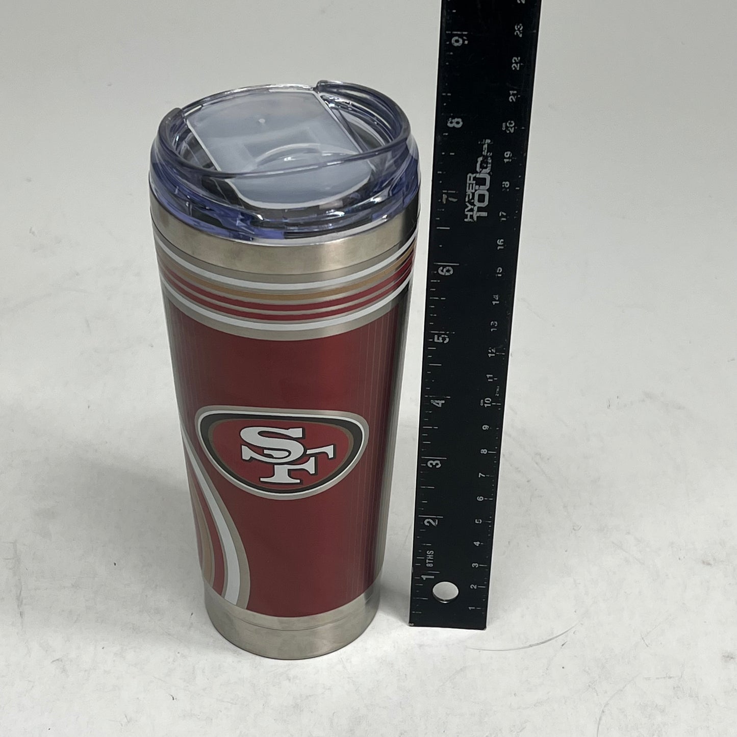 NFL San Francisco 49ers Roadie Stainless Steel Tumbler 18oz Red/Gold 6926
