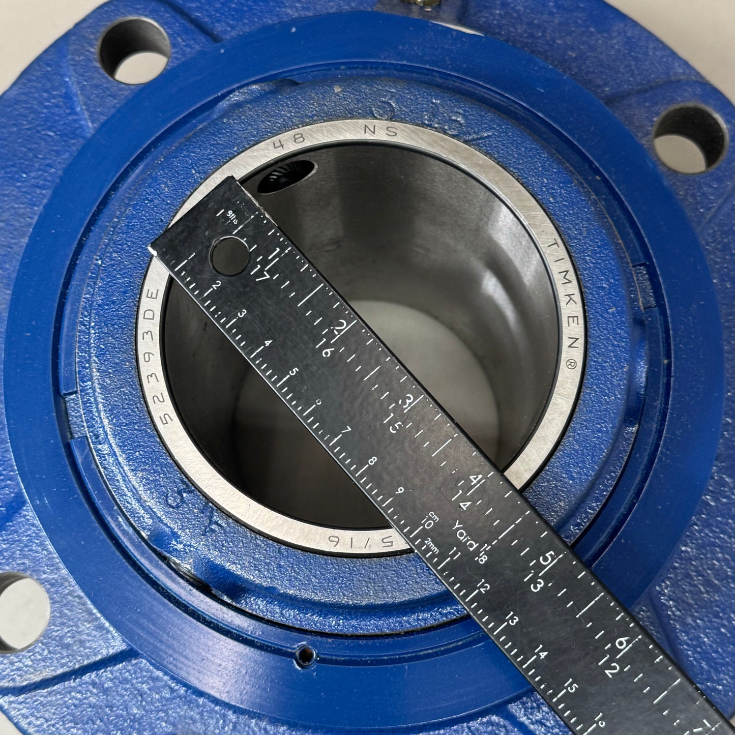 ROYERSFORD Type E Piloted Flange Bearings 3-15/16" Non-Extension Blue 20-06-0315
