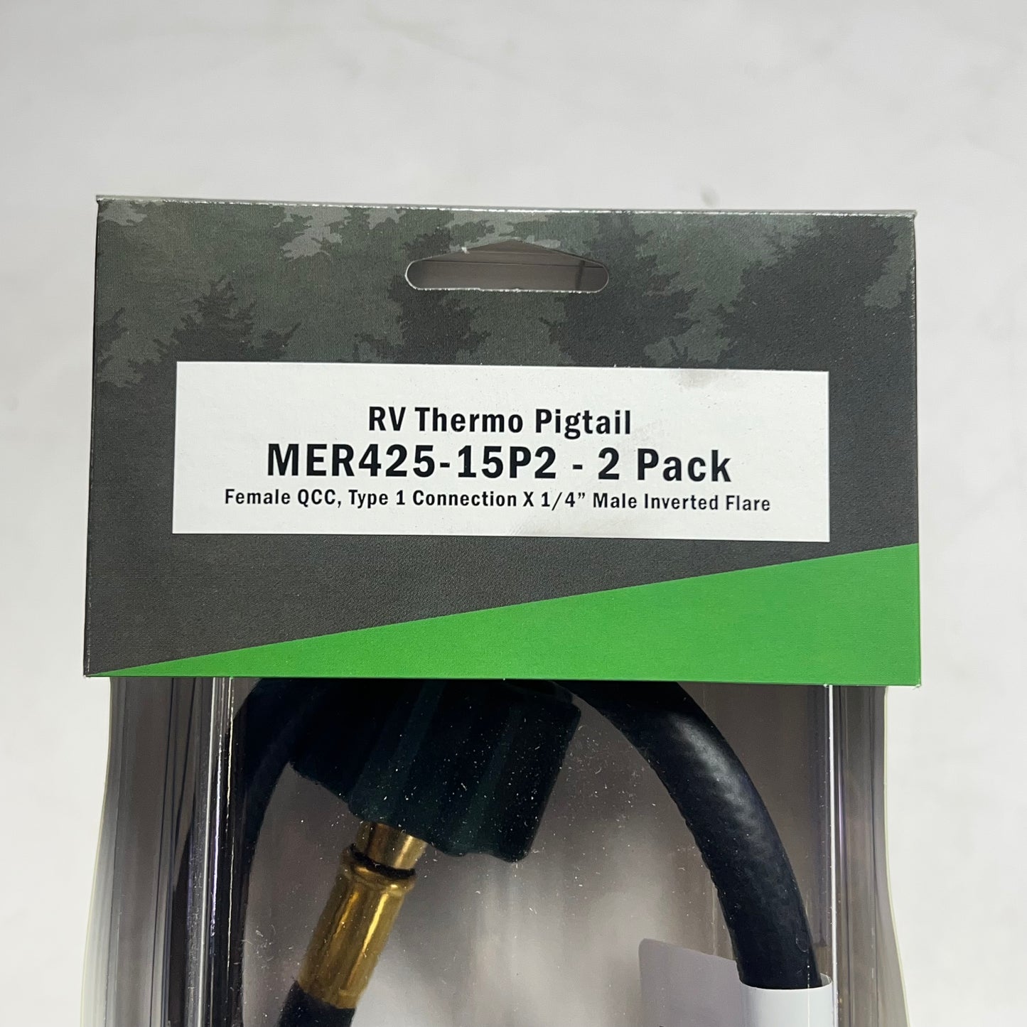 MEC Rv Thermo Pigtail Type 1 Connection 15" 1/4" Invert Flare MER425-15P-2 PACK