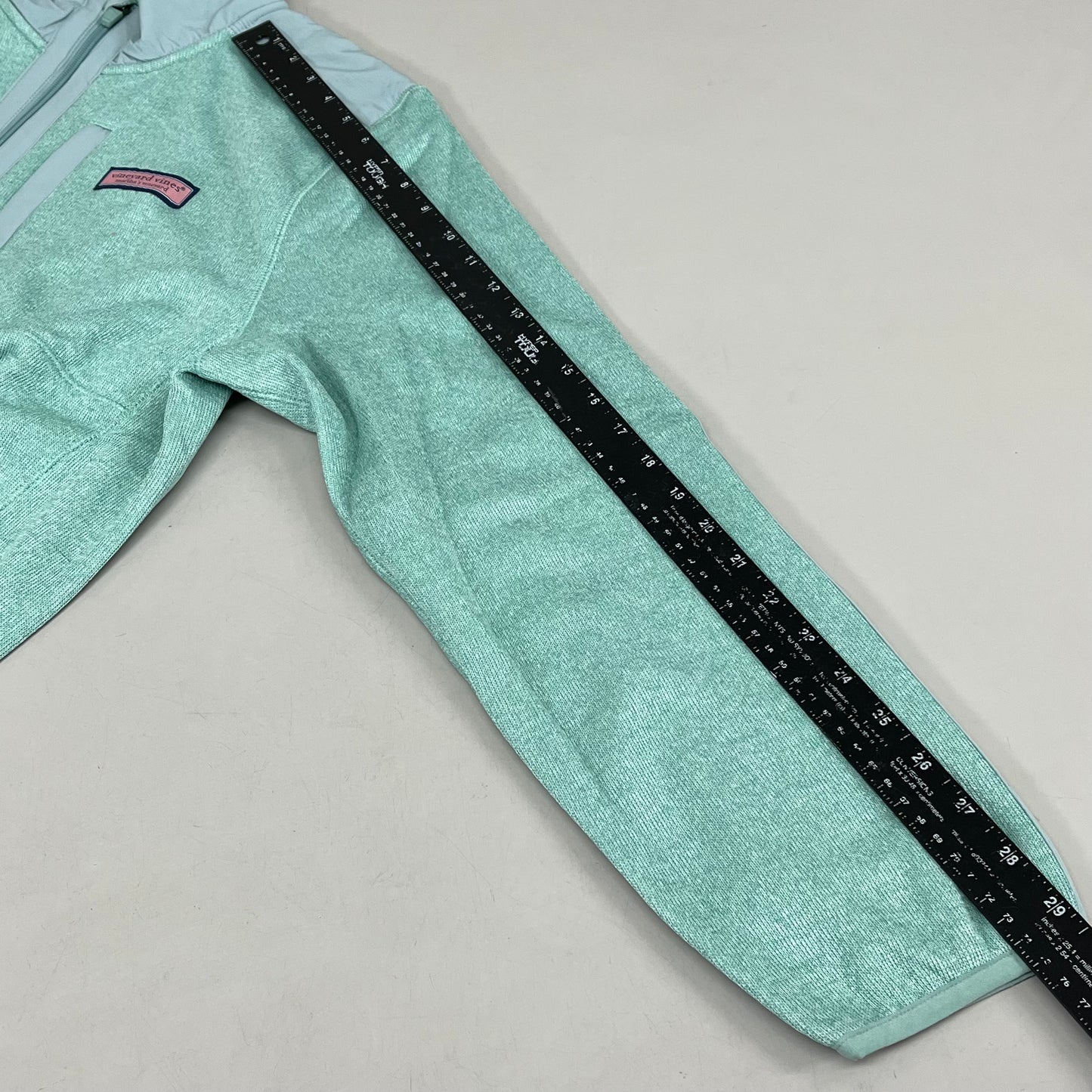 VINEYARD VINES Martha's Vineyard Men's Teal Green Half Zip Pullover Sz- L