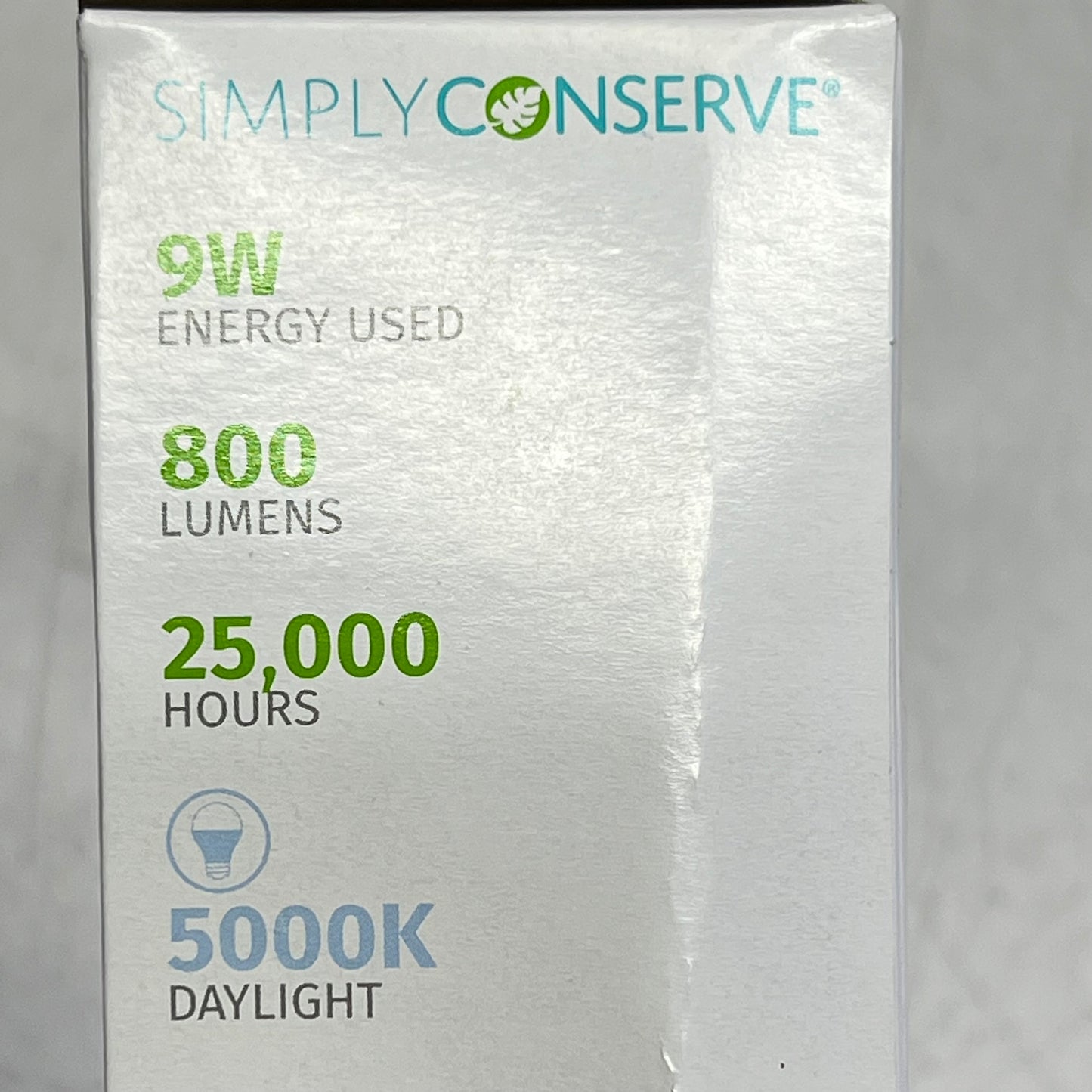 ZA@ SIMPLY CONSERVE (3 PACK) LED Light Bulb 800 Lumens Daylight L09A1950KENCL (As-Is)