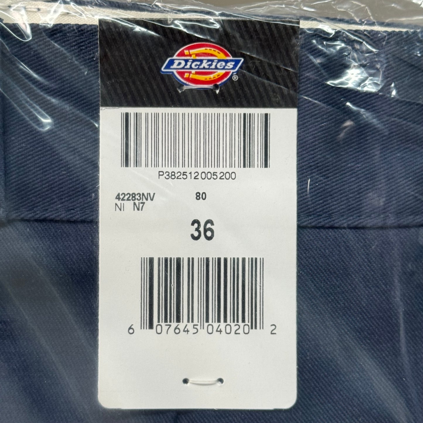 DICKIES Loose Fit Twill Work Shorts 13" Inseam Men's Sz 36 Navy Blue 42283NV