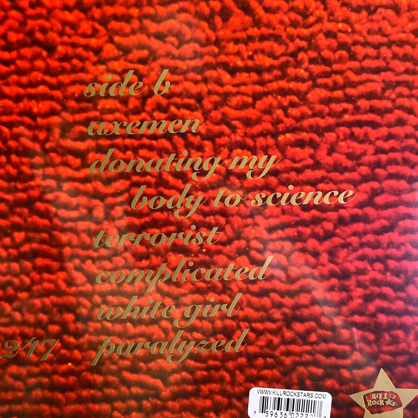 HEAVENS TO BETSY Calculated Record Vinyl, LP, Album Released 1994 Kill Rockstar