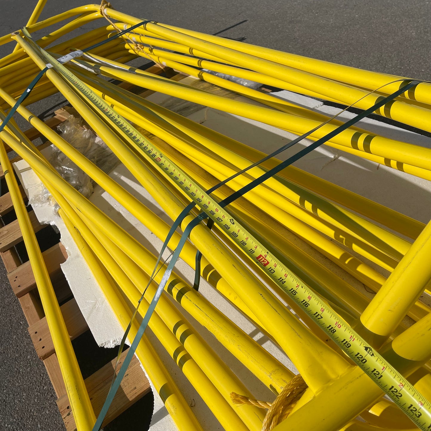GARLOCK Stack of Yellow Steel Gates (AS-IS)