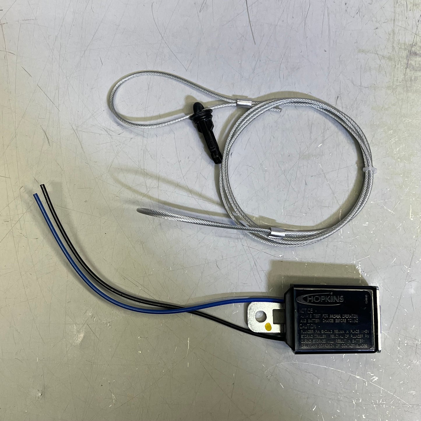 HOPKINS Trailer Break-Away System Kit W/ Battery Charger 7" switch wires 20001