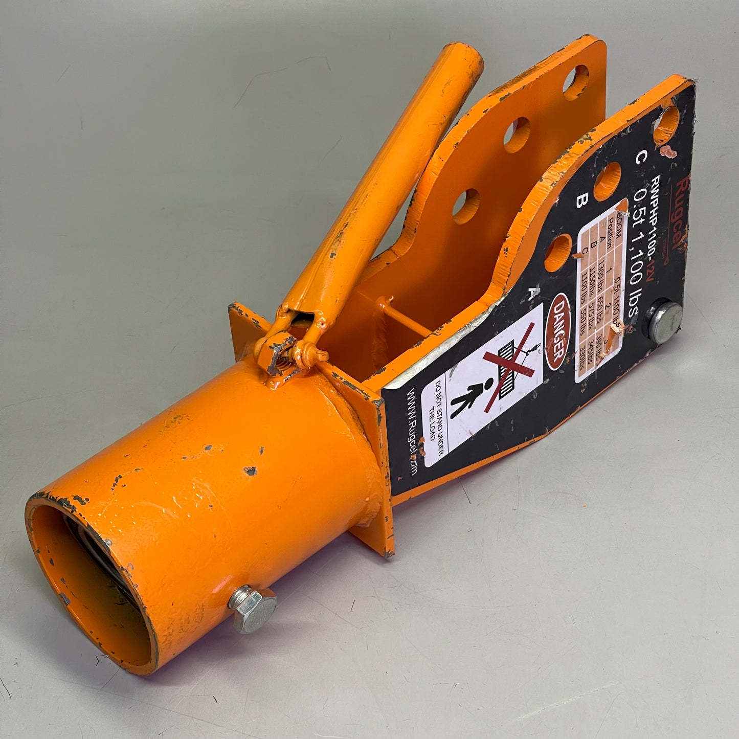 RUGCEL Davit Crane Hoist Winch Orange RWPHP1100-12V (Cosmetic Damage)