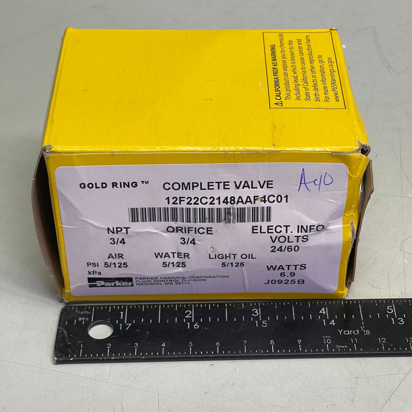 PARKER Gold Ring Complete Solenoid Valve 1F22C2148AAF4C01