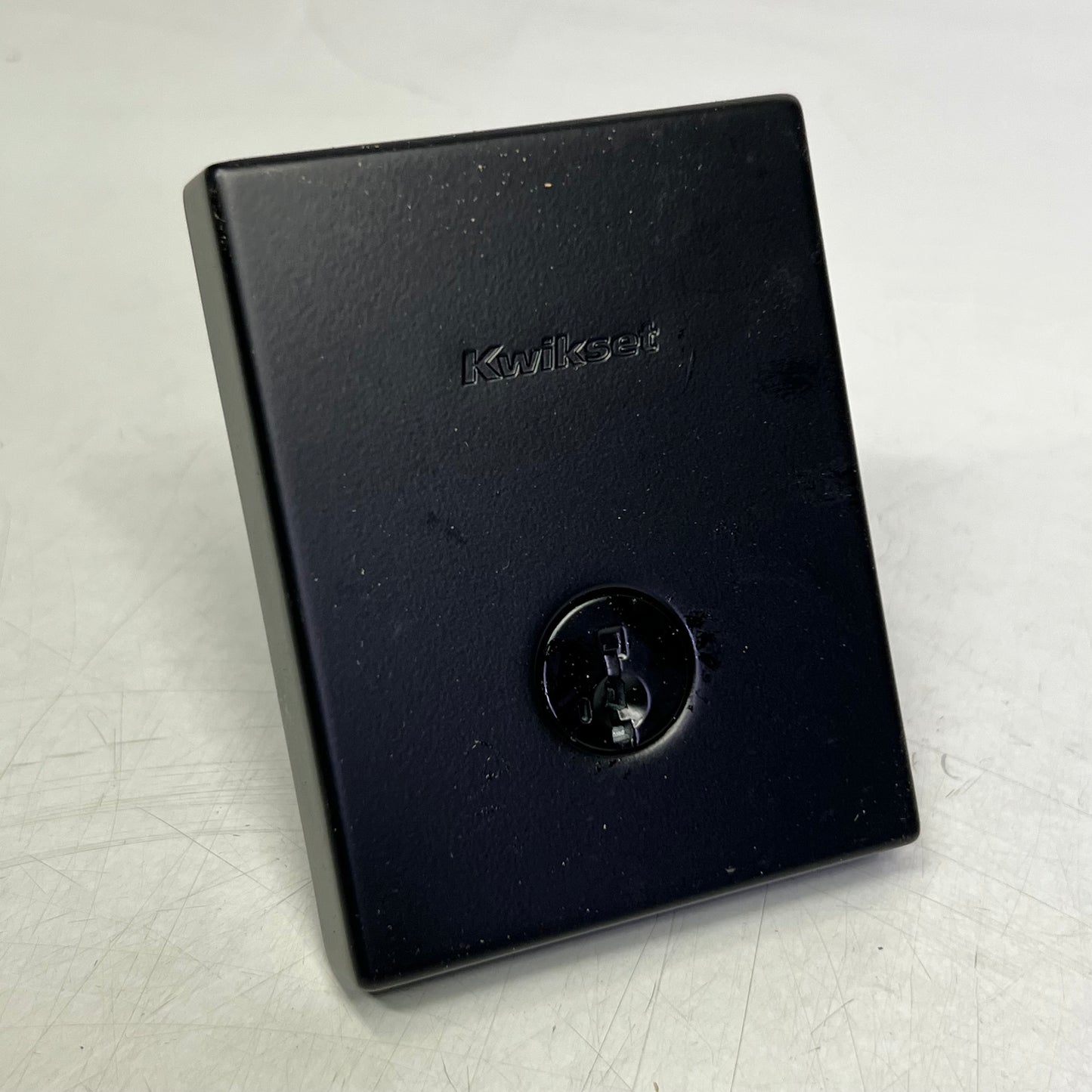 KWIKSET Handleset Single Culinder San Clemente Lip, Matte Black 98180-007