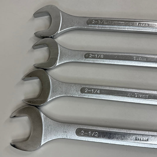TITAN (4 Pieces) Jumbo SAE Combination Wrench Set 2-1/8" to 2-1/2" 17291