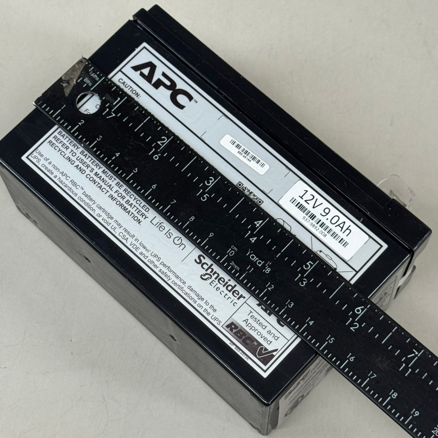 APC  Apc Replacement Battery for Back‑ups Models Be650g1, Be850g2, Bx850m, Br700g, Bvk950m2, Bvn950m2, Genuine Battery Model Rbc17 RBC17
