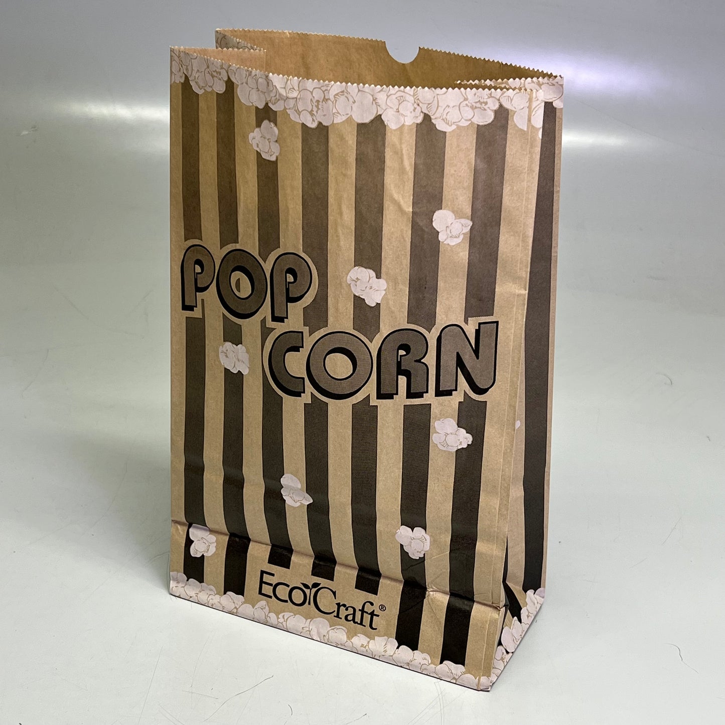 BAGCRAFT (250 PACK) Soy-Blend Eco Wax Pop Corn Bags 170oz Brown 300614