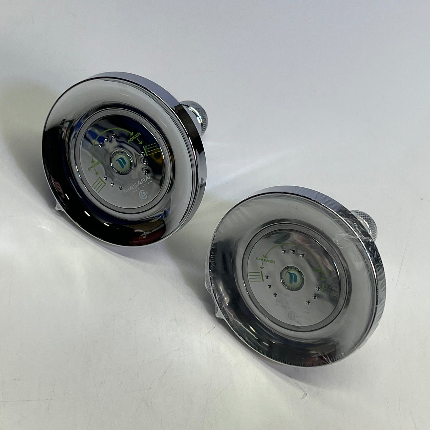 AM CONCERVATION Shower Head, Faucet, Drip Cup & Thermometer Kit Polished Chrome