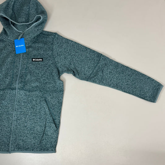 COLUMBIA Sweater Weather Fleece Full Zip Jacket Men's Sz S Heather Teal