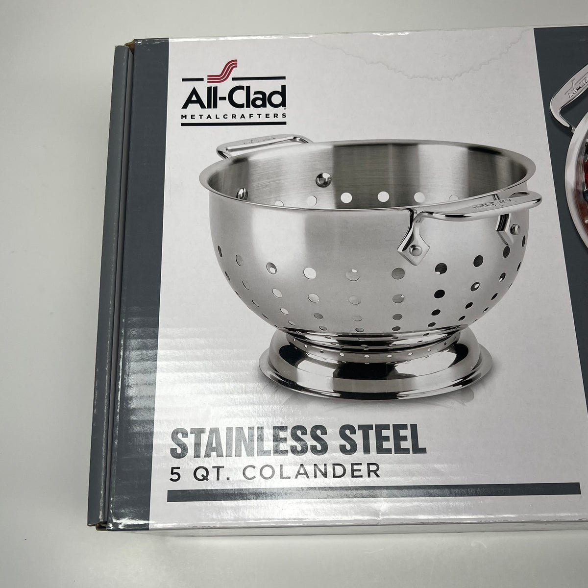 ALL-CLAD Heavy Gauge Stainless Steel Colander 5 Quart Silver 8700800484