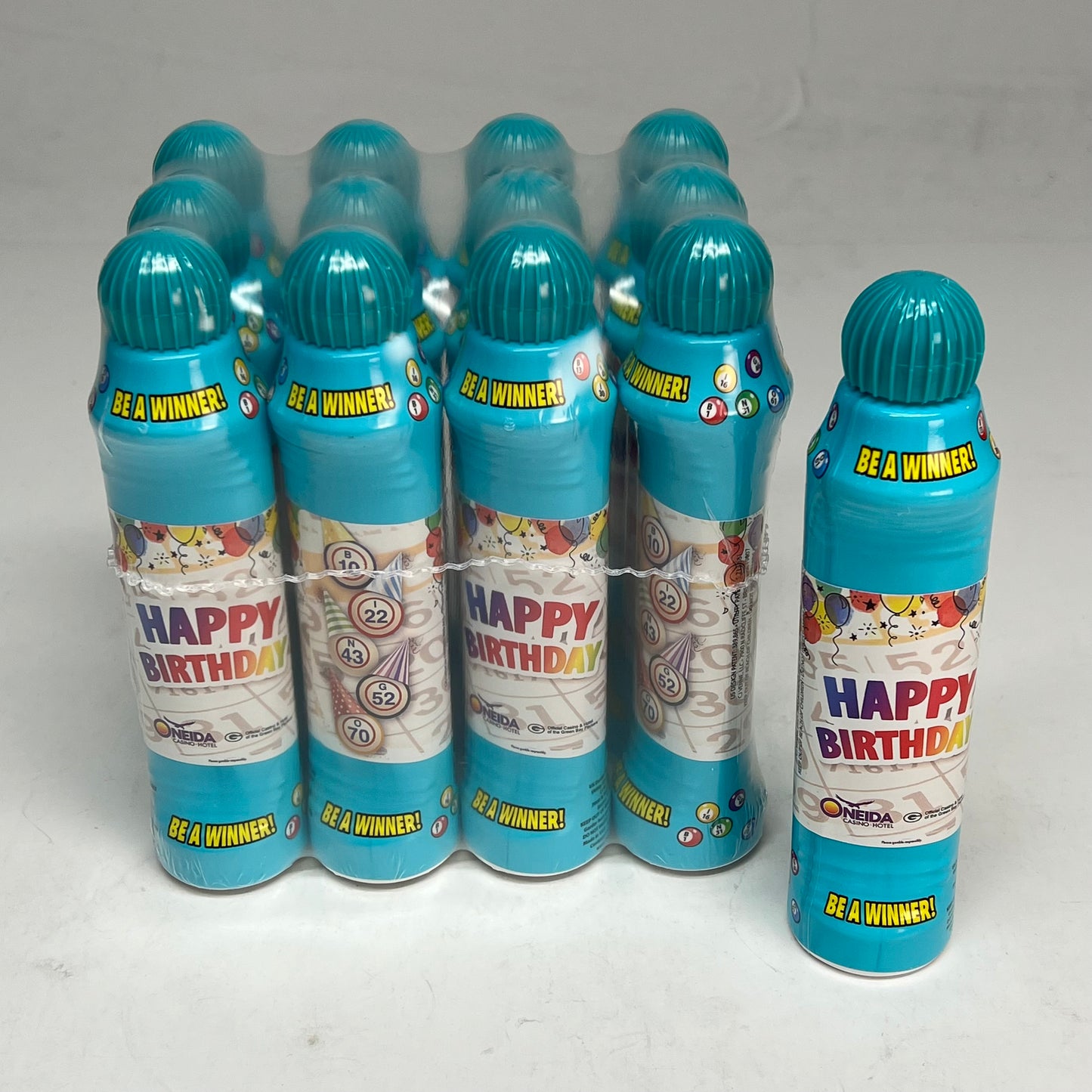 DAB O INK (12 PACK) Onedia Casino Happy Birthday Bingo Marker 4oz Aqua D25