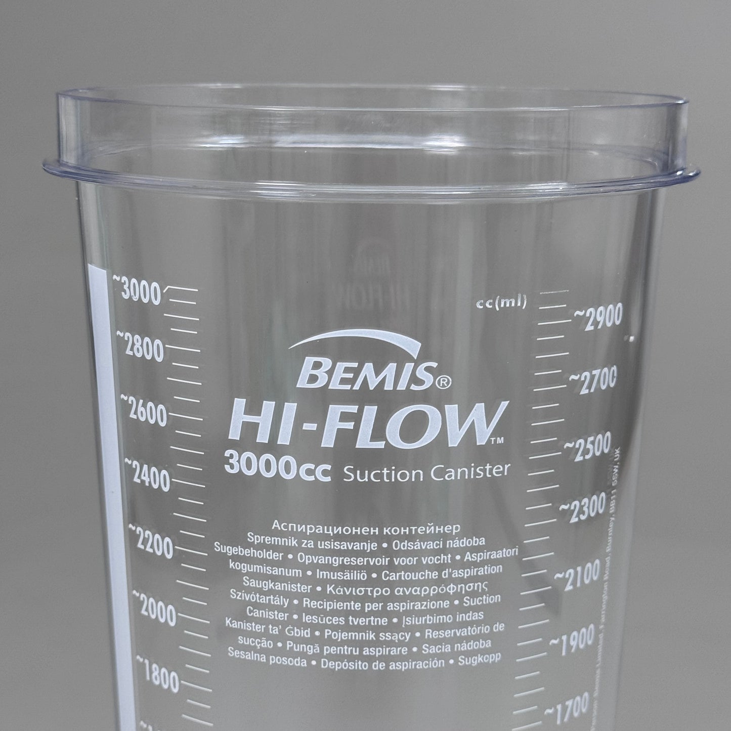 BEMIS (36 PACK) Hi-Flow Canister Leak-Free Seal Multi Port Lid 3000cc 3002-055