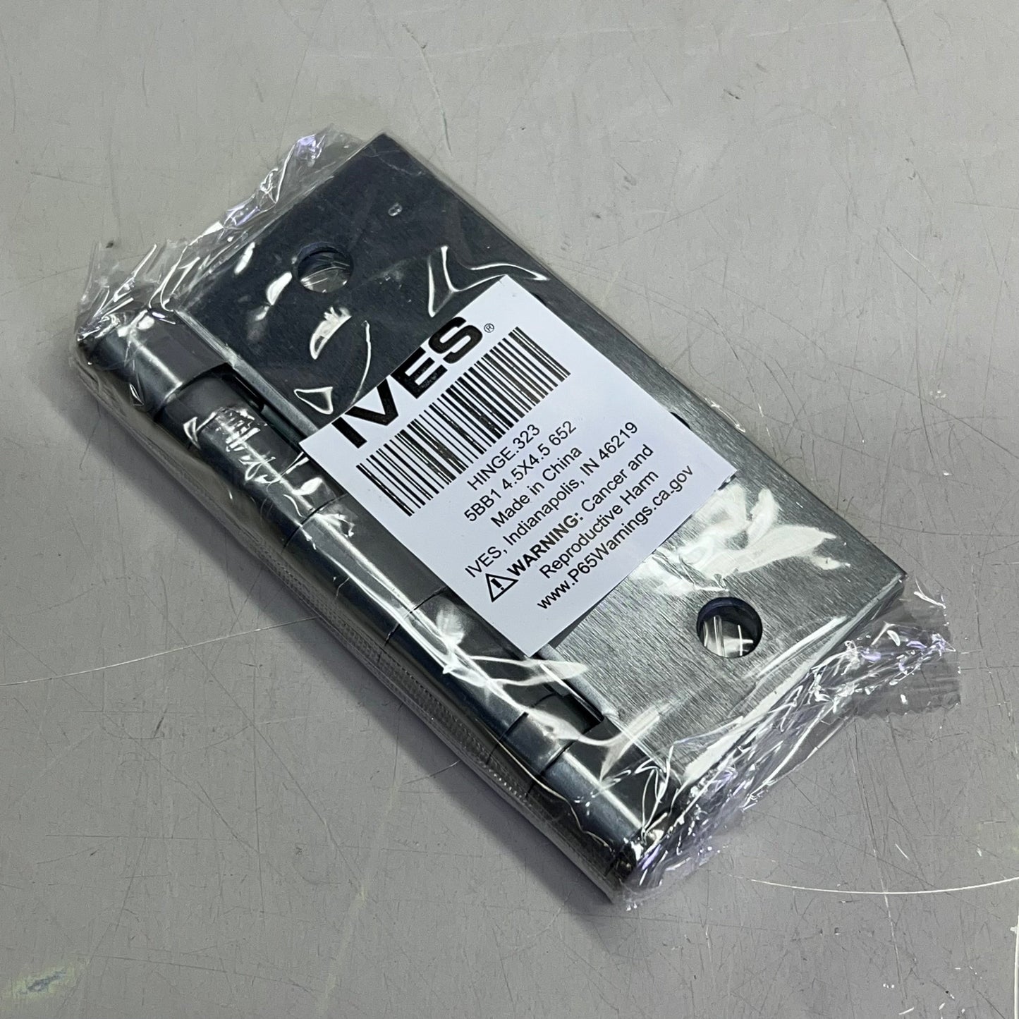 ZA@ IVES (3 PACK) Ball Bearing Hinges w/ Hardware 4.5″ x 4.5″ Satin Chrome HINGE 323 C