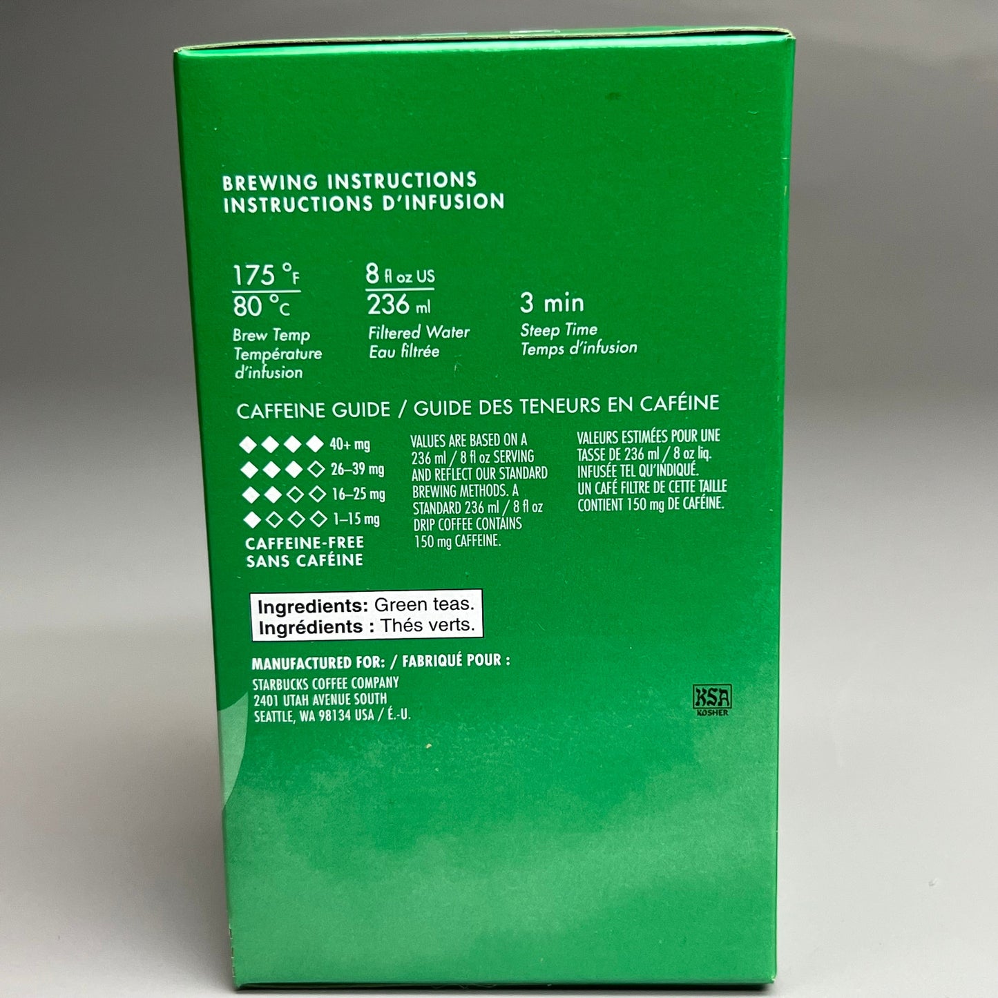 ZA@ STARBUCKS Teavana (16 PACK) 8 Kinds of Assorted Black & Herbal Teas (24 -1.3g bags per Box) BB 03/27 (Damaged)