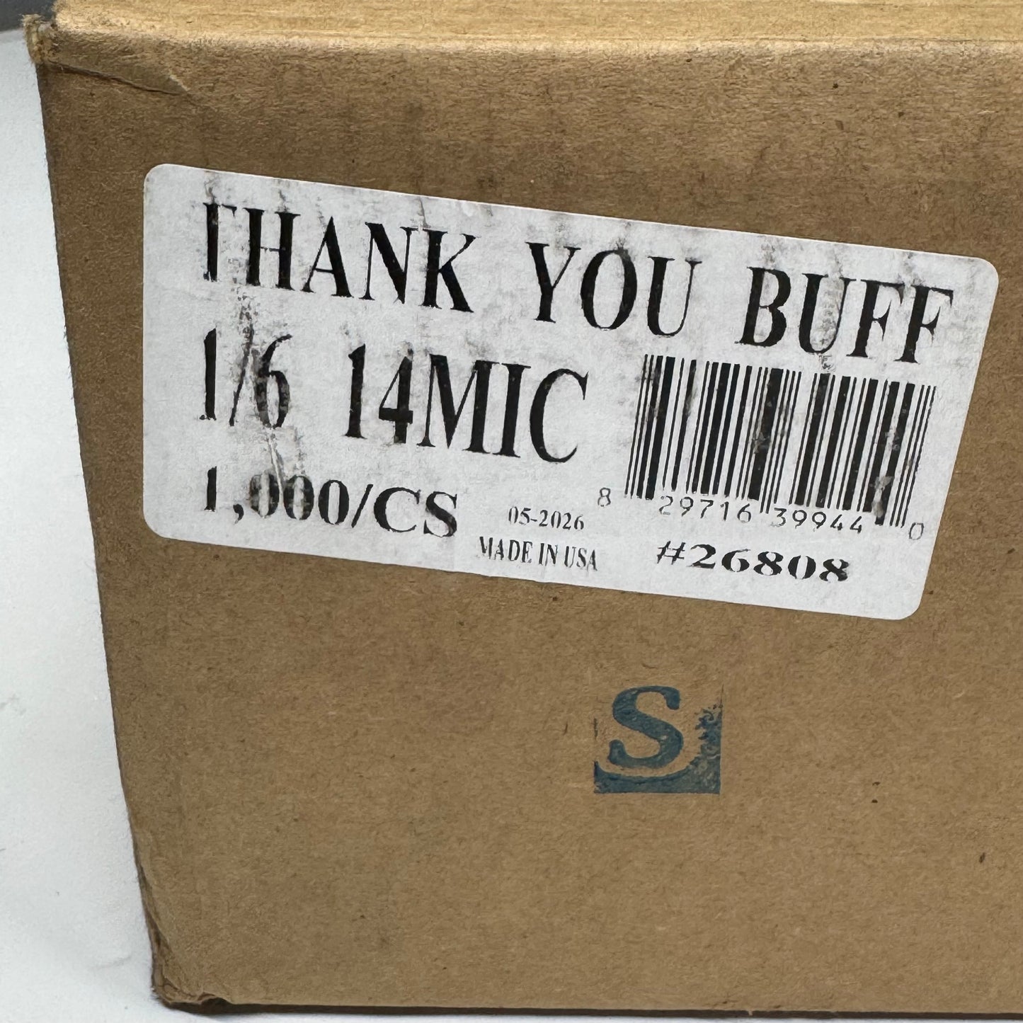 ZA@ THANK YOU (1000 Bags) Grocery Bags, Light Brown (New Other, Distressed Box)