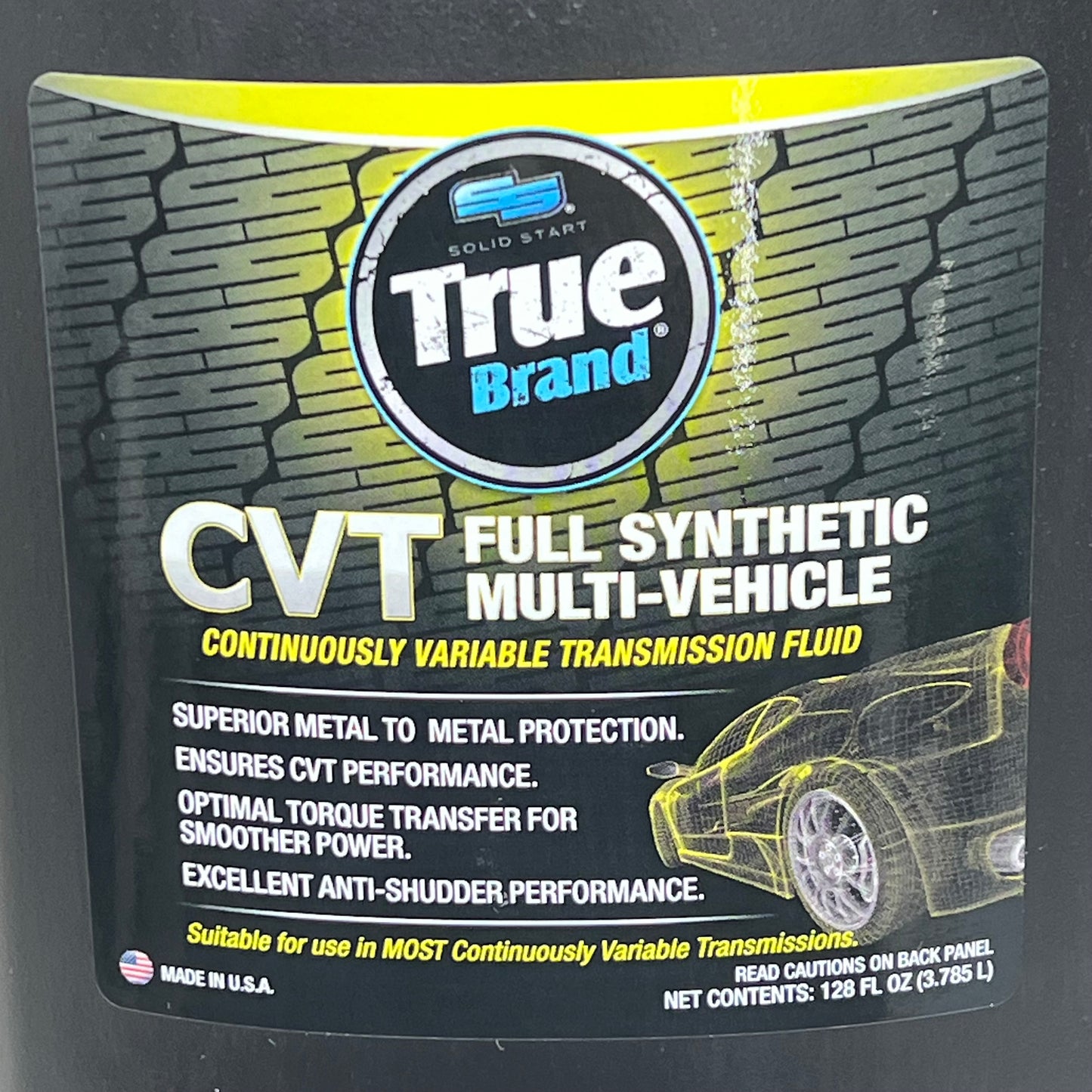 TRUE BRAND Fully Synthetic Premium CVT Fluid w/ Extreme Protection 1 Gal T4CV28