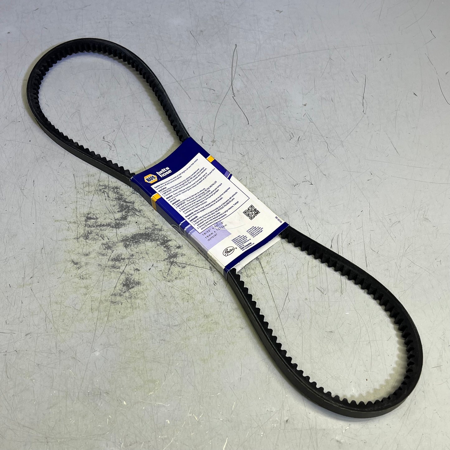 NAPA Automotive Belt Double Cog 49.50" Effective Length Black 22495