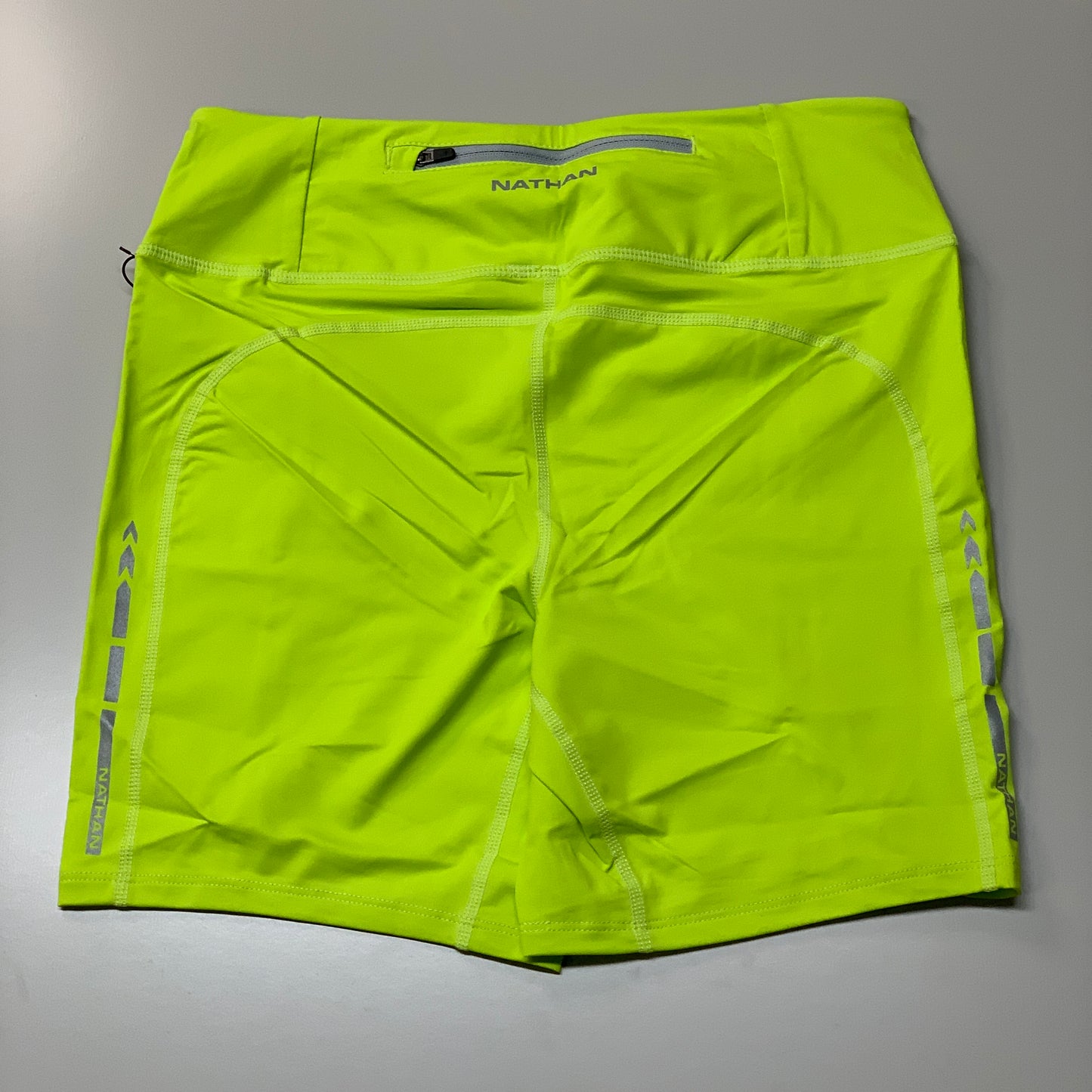 NATHAN Interval 6" Inseam Bike Short Women's Bright Lime Size M NS51520-50119-M