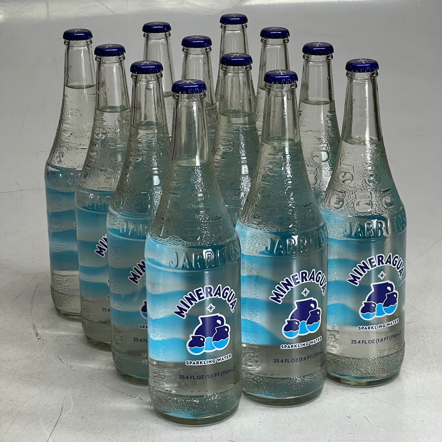MINERAGUA (12 PACK) Sparkling Water 25.36 fl oz. BB 08/27