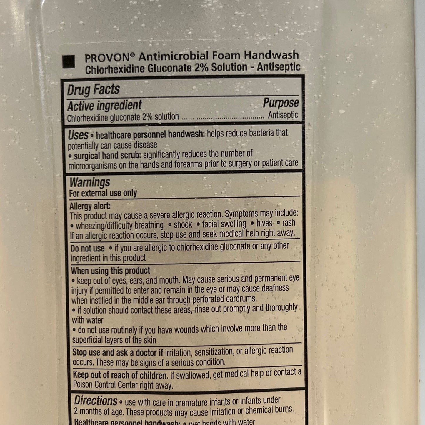 PROVON (3 PACK) Antimicrobial Foam Handwash W/ 2% Chg 42 fl oz (As-Is)