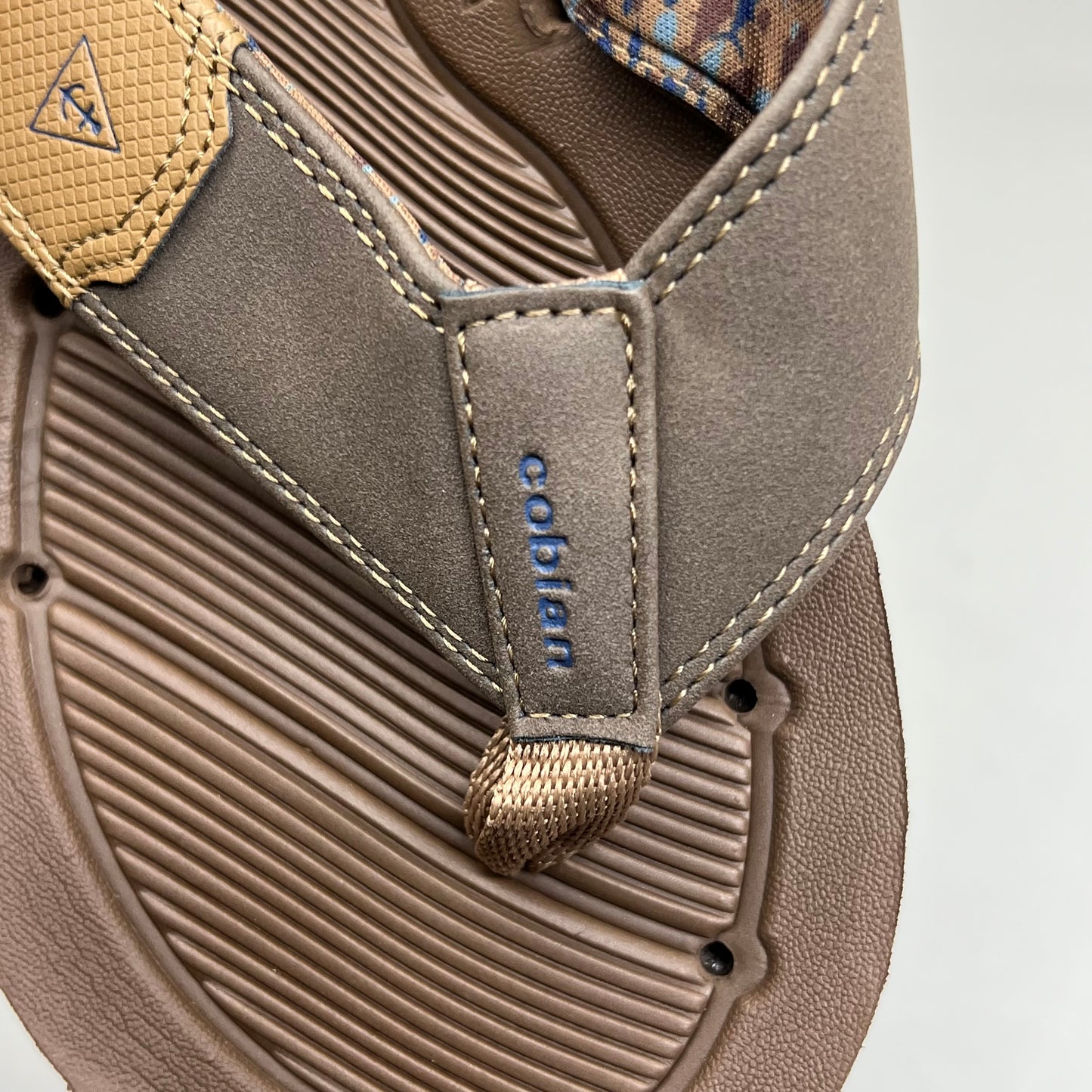 COBIAN Synthetic Suede Draino 3 Sandals  Men's Sz 10, EU 43 Brown HBD23-200-10