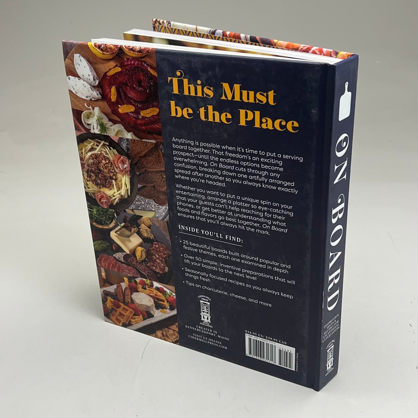 ON BOARD Ideas & Recipes By Derek Bissonnette & Gabrielle Cote Hardcover Book