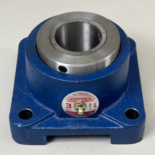 ROYERSFORD Type E 4-Bolt Square Flange Bearing 1-7/8" Tapered Roller 20-05-0114