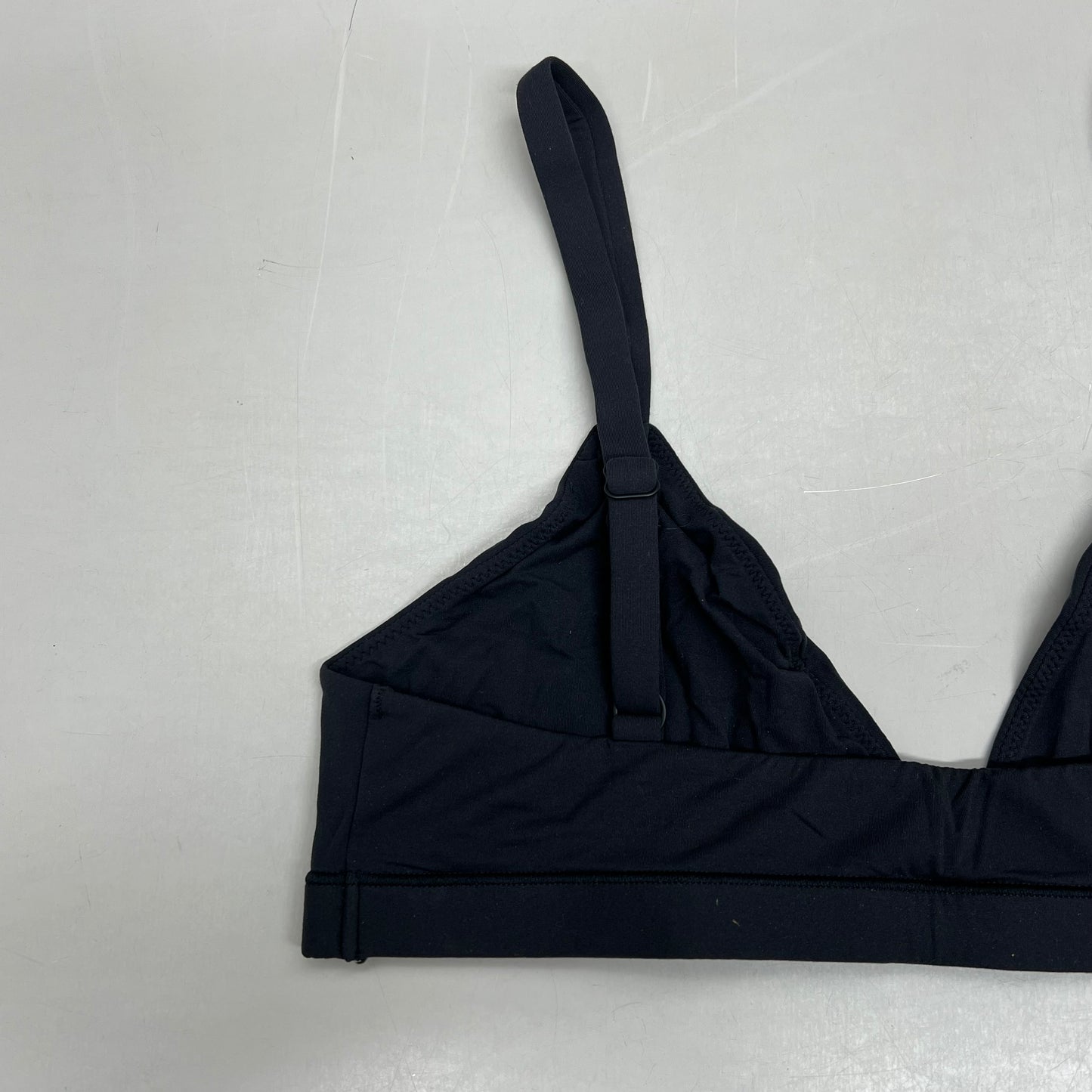 SKIMS Adjustable Triangle Bralette Fits Everybody Women's Sz M Onyx BR-TRI-2024