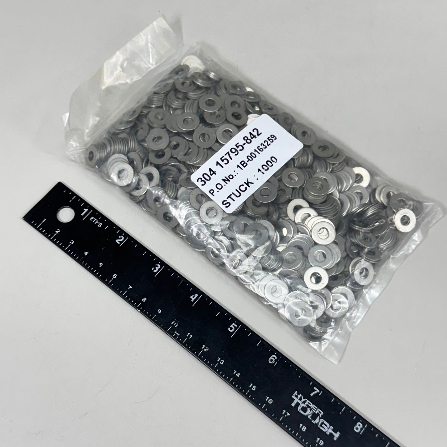 BRIIKKSEN (2000 PACK) 304 Stainless #10 SAE Flat Washer 1/2 OD .050 Thick 18-8SS