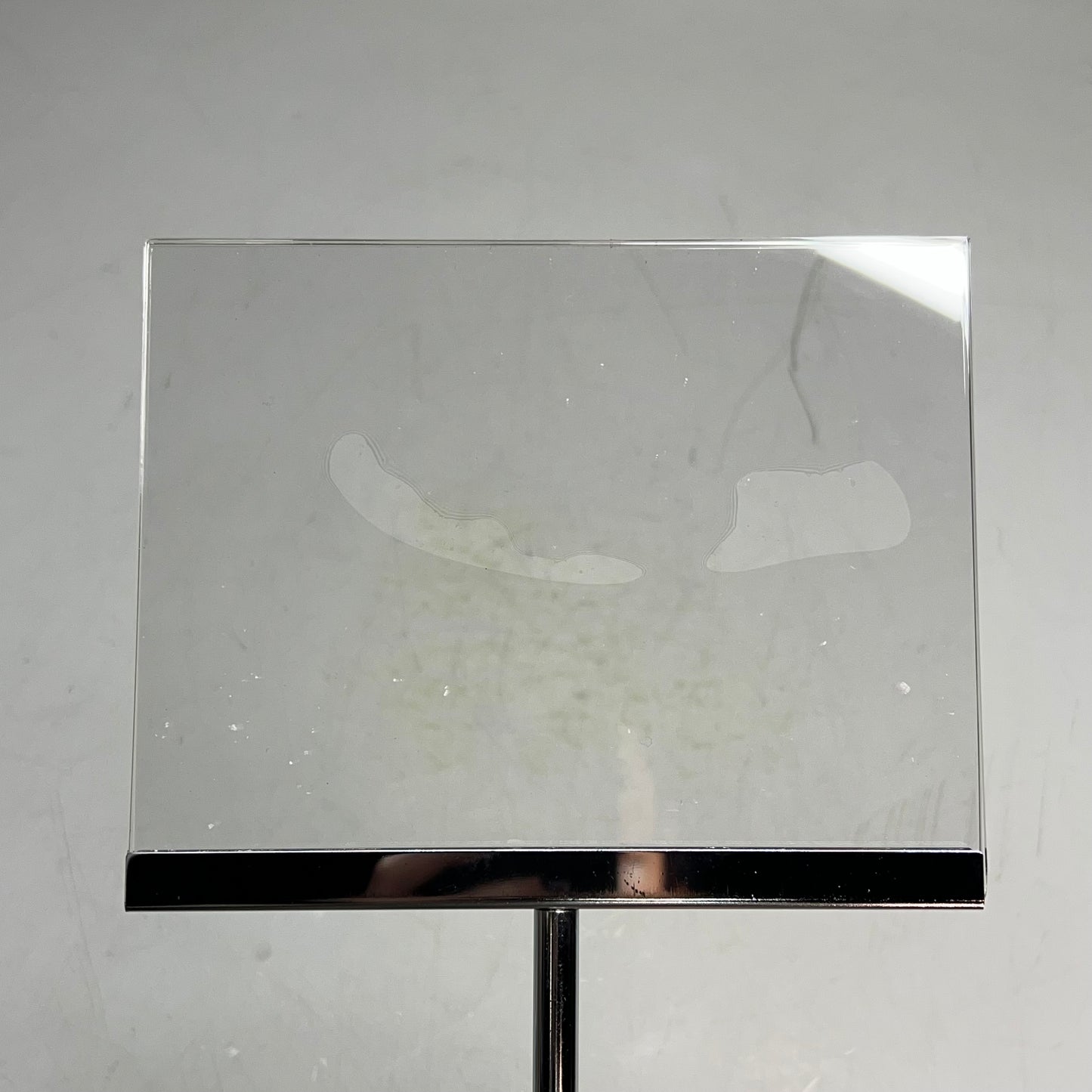 (10 PACK) Acrylic Merchandise Sign Holder W/ Rack Clamp 7" x 5.5" Chrome/Clear