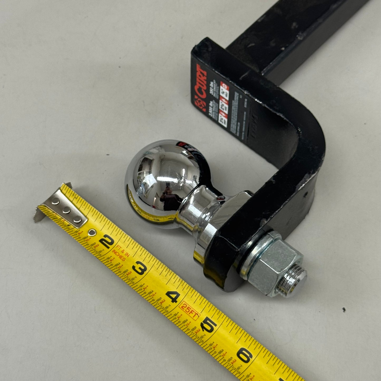 CURT Towing Steel Ball Shank W/Ball (No Pin/Clip) 2" Ball 45148 (As-is (See Images))