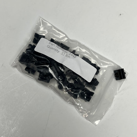 80/20 INC (32 PACK) Roll-in Mesh Panel Retainer for Mount Mesh Panel  Black 2442