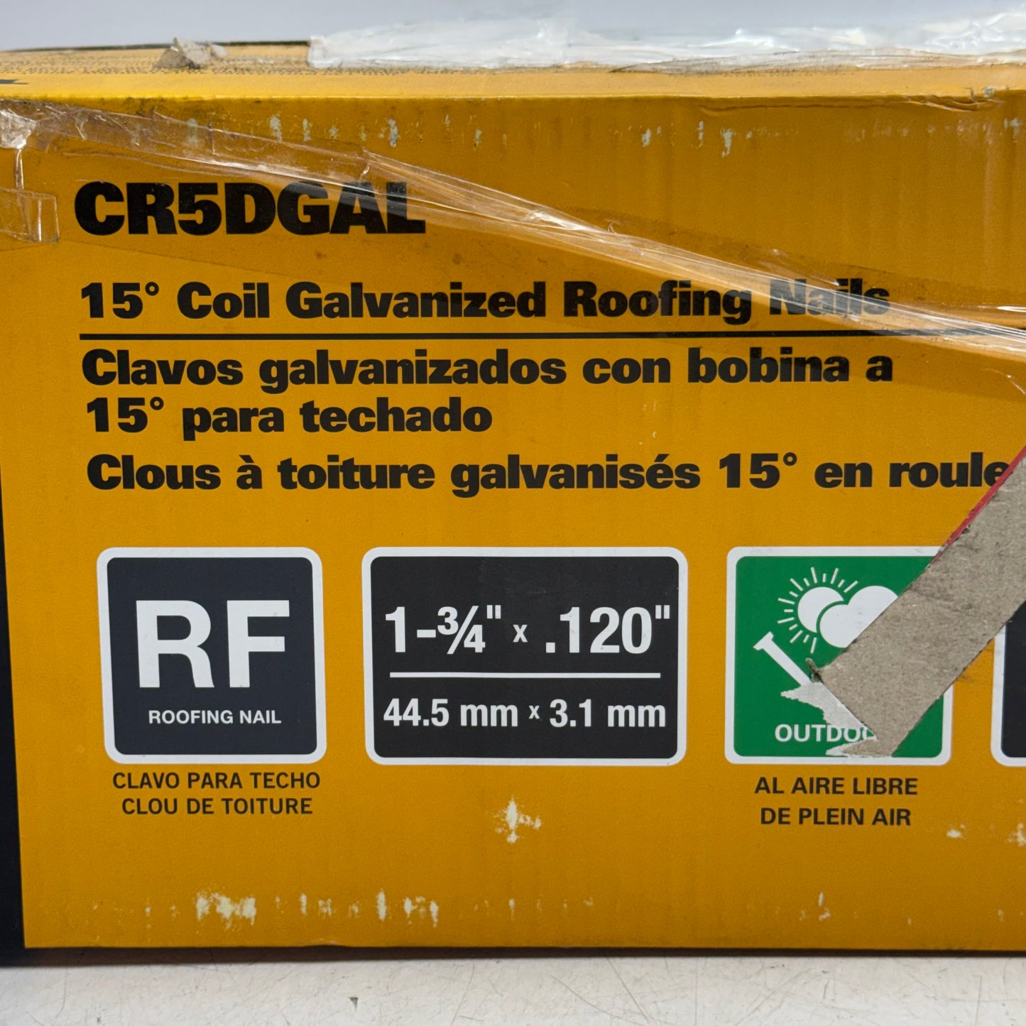 BOSTITCH (7200 Nails) 15 Coil Galvanized Roofing Nails Sz 1-3/4" x 0.120" CR5DGAL