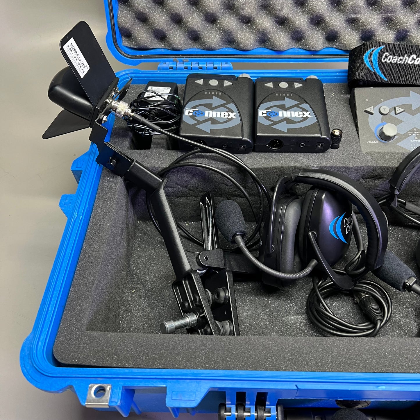 COACH COMM (10 PIECE SET) Connex Headsets & Wireless Beltpack Transmitter (Used)