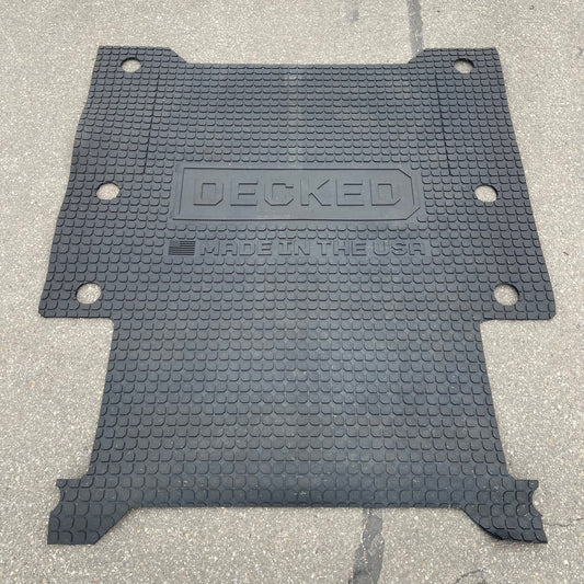 DECKED Rubber Floor Battle Mat 74”x64” Black A0075-BMXL-BLK
