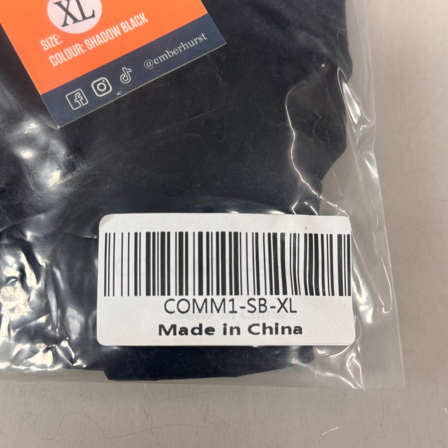 EMBERHURST The Commuter Winter Face Protector Shadow Black XL (New)