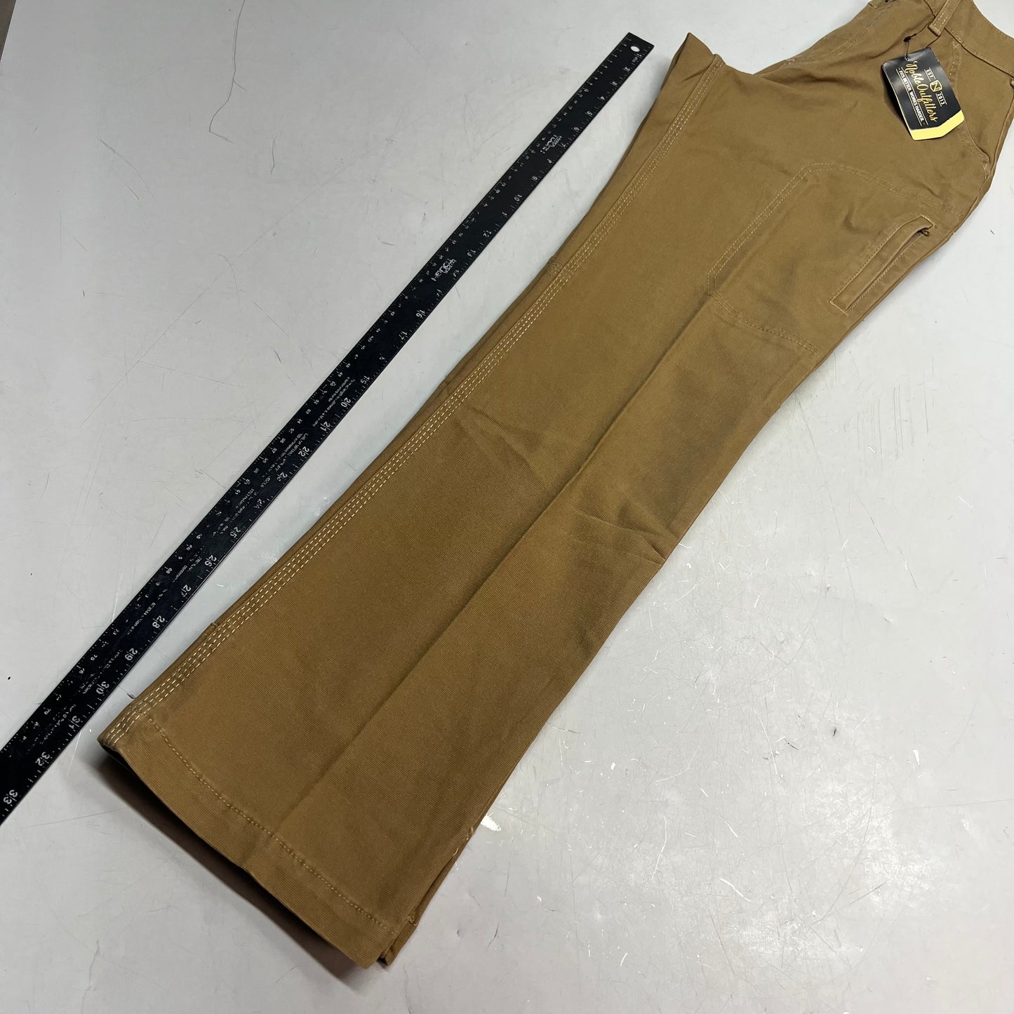 NOBLE OUTFITTERS Tug Free Utility Stretch Canvas Work Pant Women's Sz 4 Coyote