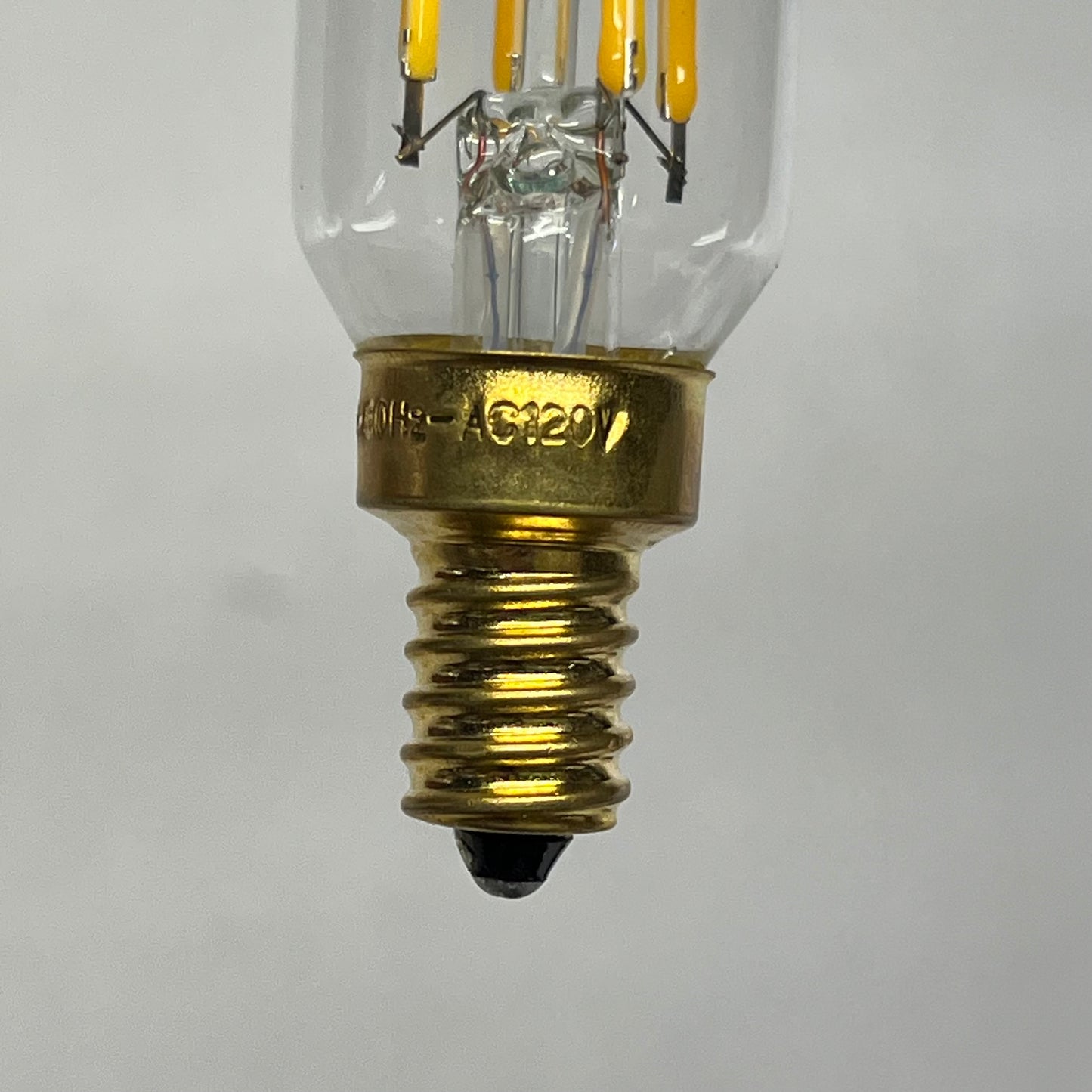 LEOOLS (6 PACK) Dimmable Led Edison Candelabra Bulb E12 3000K Clear/Soft White