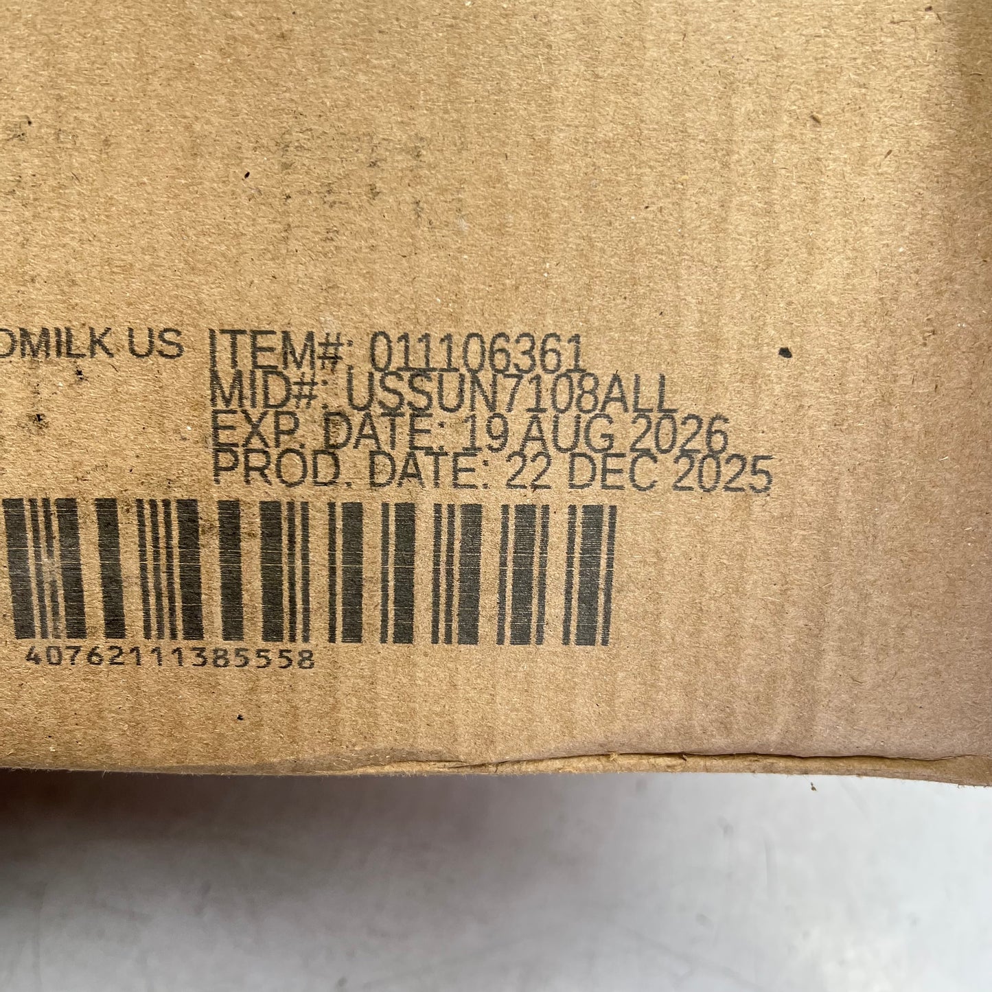 ZA@ STARBUCKS (8 PACK) Unflavored Almond Milk Fortified Beverage 64 fl oz BB 08/26
