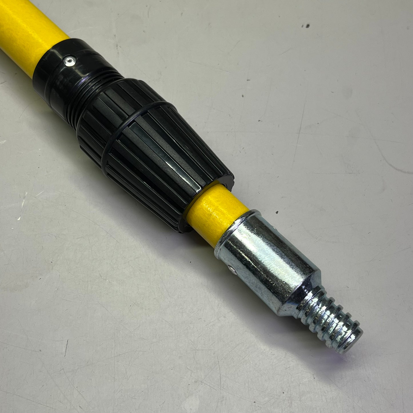 HOPKINS Extension Handle Fiberglass W/ Metal Tip 4 to 8' Yellow/Black 92508