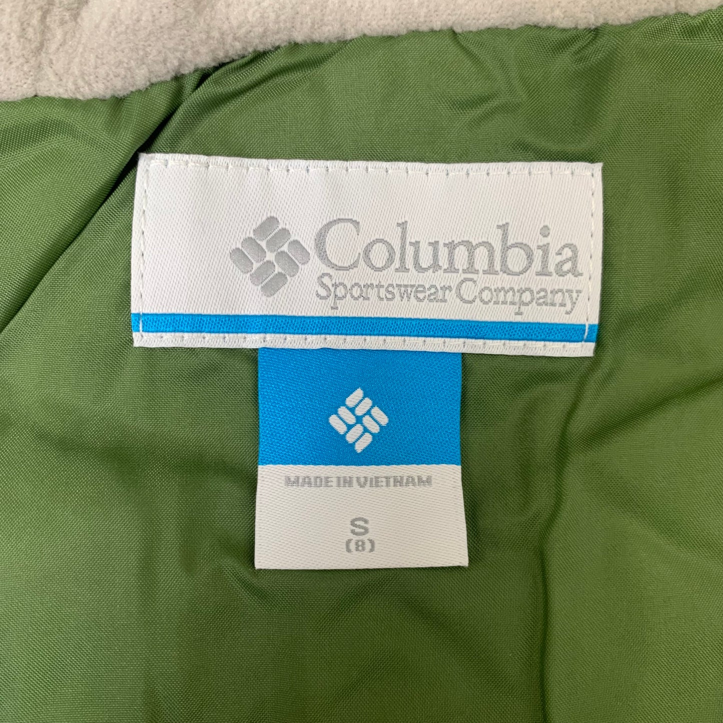 COLUMBIA Rain-Zilla Fleece Lined Jacket Unisex Youth Sz S Black Canteen RB3418-008