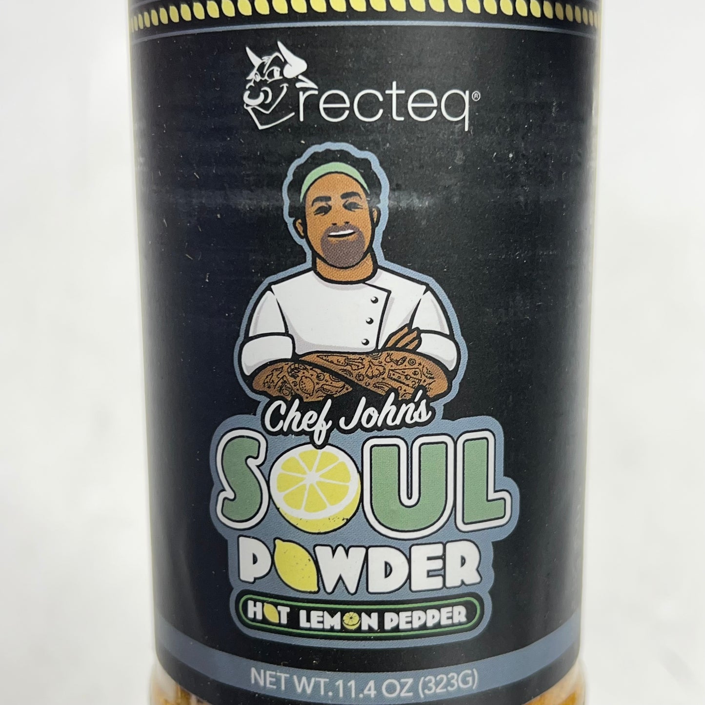 RECTEQ Chef Jhon's Soul Powder Rub Hot Lemon Pepper Seasoning  11.4 oz BB 09/27