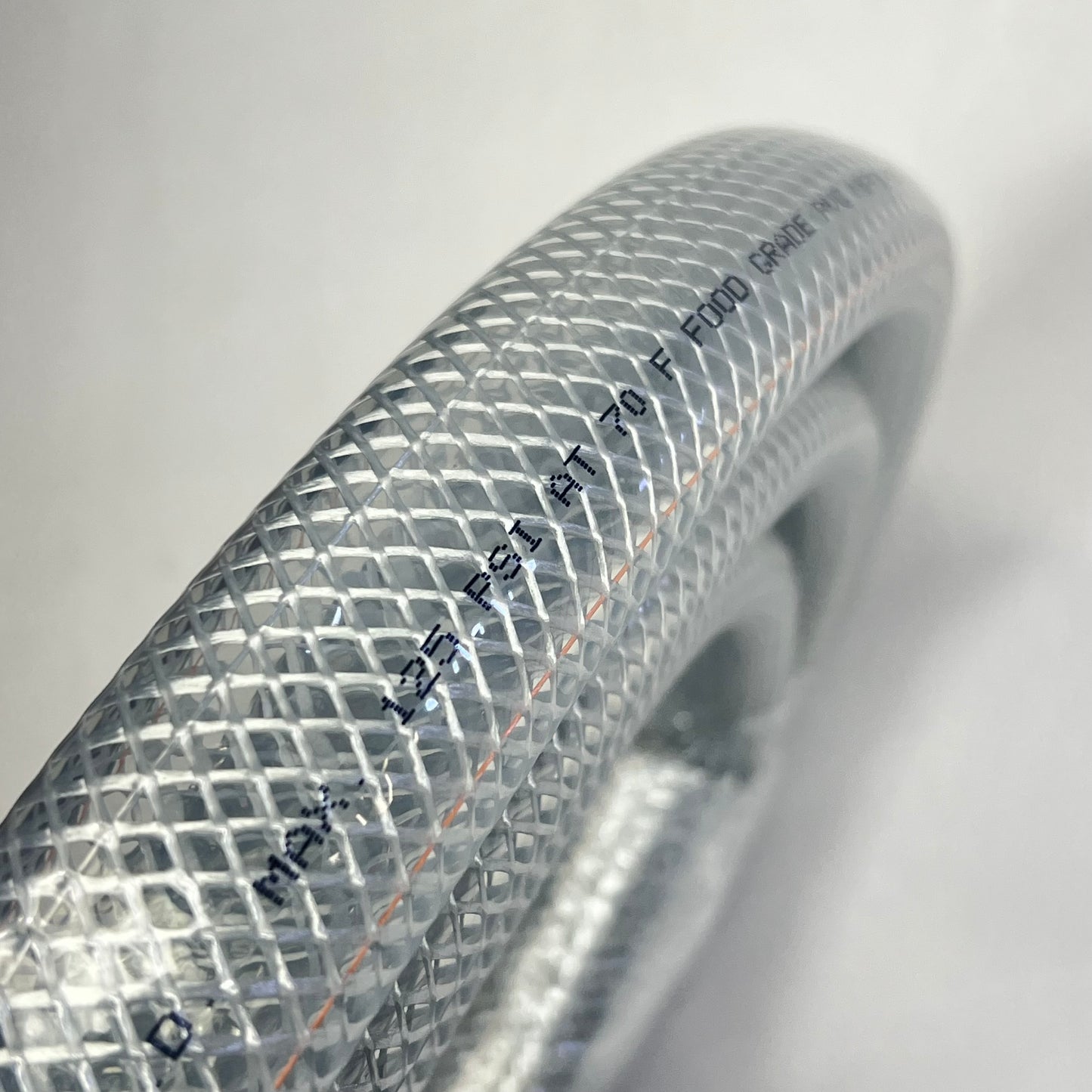 KURI TEC Clear Braid Food & Beverage Hose 1" ID 1-19/64" OD 10' K3150-16-10